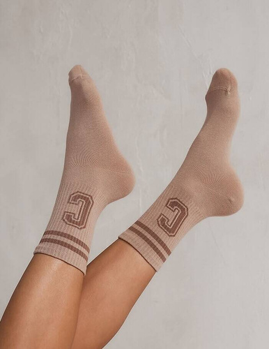 Шкарпетки жіночі 0200 Wzór Litera C Milena, - бежевий