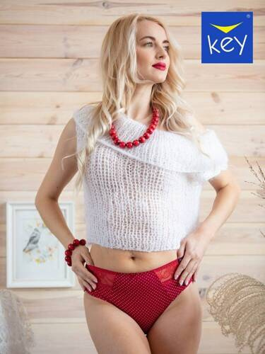 Набір жіночих трусиків 2 шт LPC 612 A'2 Key, - графітний/бордовий