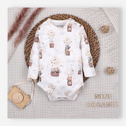 Боді Nini Balloon Friends 100% органічна бавовна, вироблено в Польщі