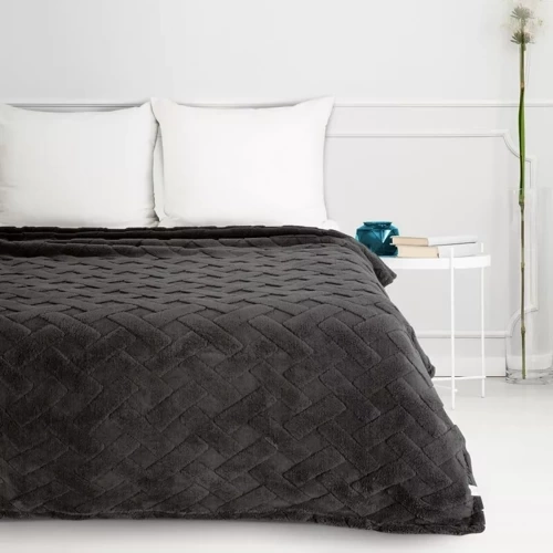 Покривало з мікрофібри Caro Designe91, -сталевий