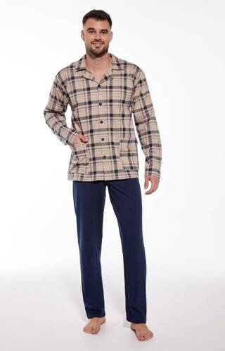 Піжама чоловіча на гудзиках 114/67 Cornette, - бежевий
