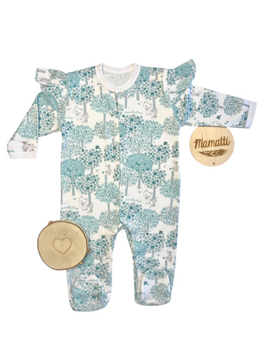 Дитячий чоловічок Mamatti PA15140 – з візерунком, бавовняний, на кнопках