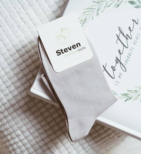 Шкарпетки жіночі 059 Bamboo Steven, - світло-сірі