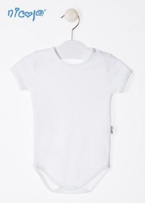 Дитячий боді з короткими рукавами 070 "Basic" Nicol - білий