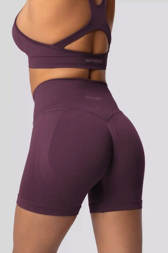 Spaio PUSH-UP PRO моделюючі безшовні шорти фітнес високий пояс plum