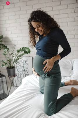 Спортивні штани для вагітних Milk&Love, - морська зелень