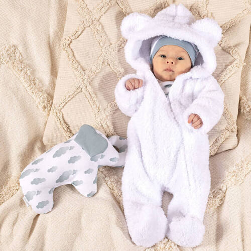 Утеплений дитячий чоловічок 205271 Muki Nicol  - білий