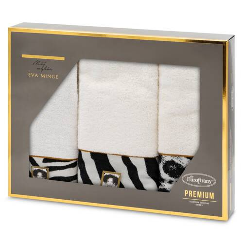 Набір рушників Eva 22 panter Eurofirany- кремовий
