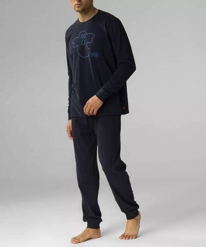 Піжама чоловіча NMP-378 Atlantic,- темно-синій