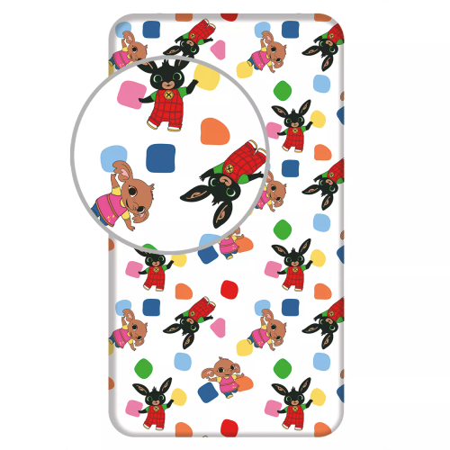 Простирадло на резинці 90x200 Кролик Бінг бавовна Jerry Fabrics