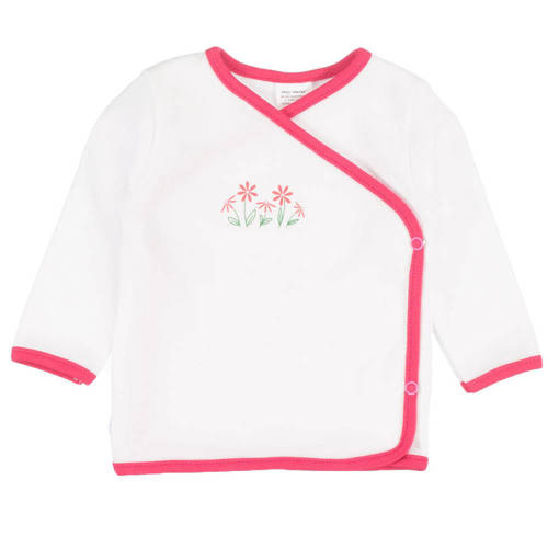 Кофтинка на запах для новонароджених  Kwiatki Martex, - рожевий