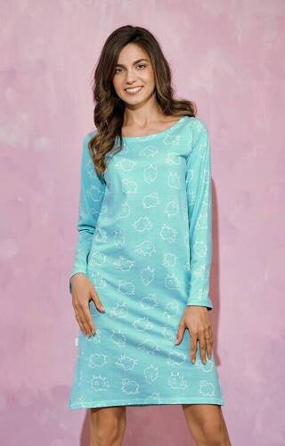 Нічна сорочка жіноча 3218 Abi Taro, - м'ятний
