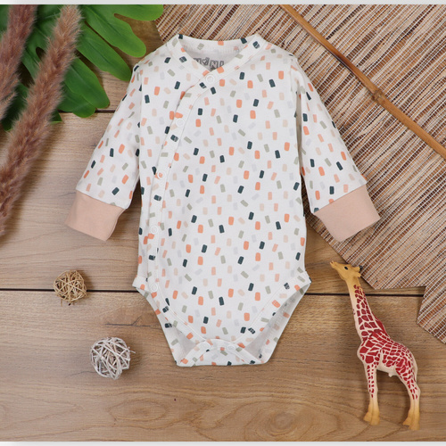 Дитячі боді з органічної бавовни ABN-5321/KRE Nini кремовий