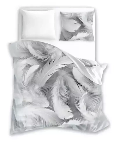 Комплект постільної білизни "Легка, як пір'їнка" Natura 001 Faro, - сірий