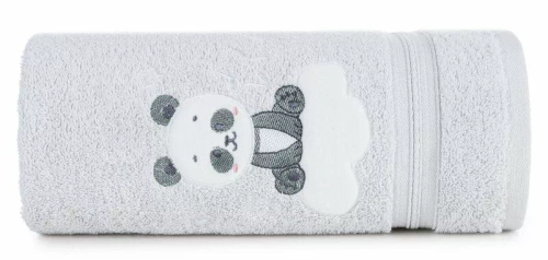 Дитячий рушник Baby 63  Panda Eurofirany,- срібний