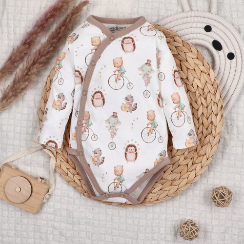 Дитяче боді Nini Circus – кроєне навхрест