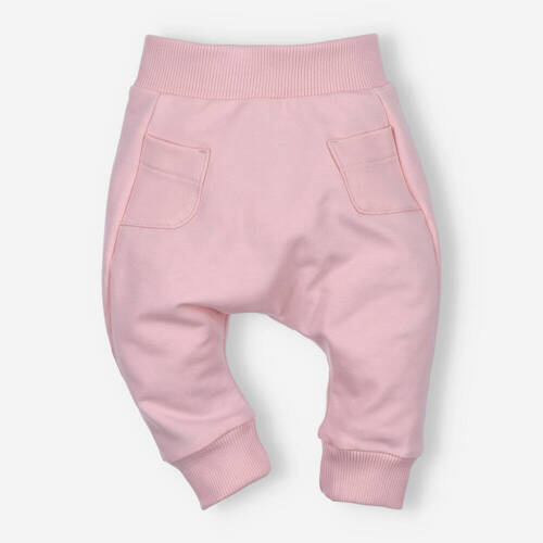 Дитячі штанці з органічної бавовни ABN-4517/PUR Nini рожевий