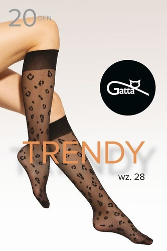 шкарпетки до коліна Gatta Trendy wz.28 20 den nero