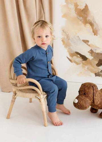 Штанці для немовлят10249D "Natural Waffel" Makoma denim