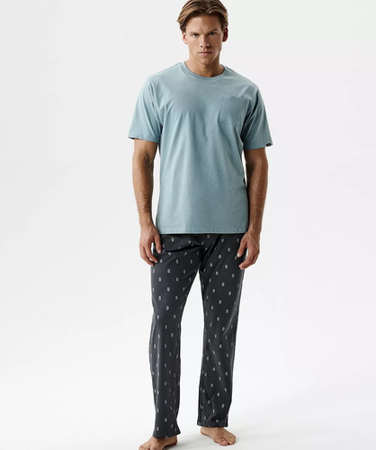 Чоловіча піжама Atlantic NMP-403 бавовна, м’яка, короткий рукав