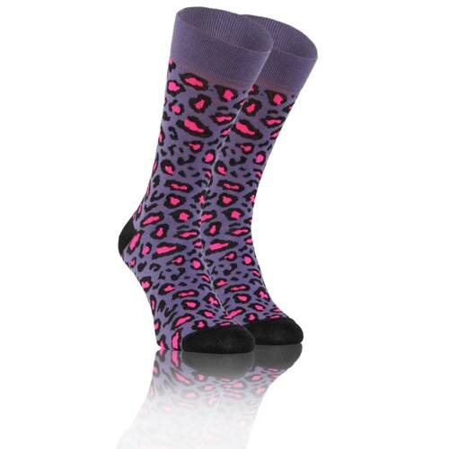 Високі шкарпетки Пантерка finest cotton Sesto Senso, - фіолетовий