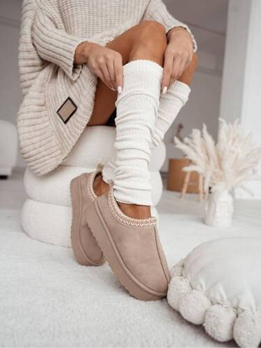 Гетри в рубчик 1528-001 Milena, -  екрю