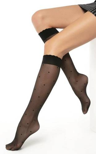 Підколінки дамські 20 den  Stylove 02 Gatta, - nero