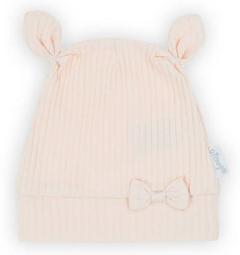 Шапка з вушками для немовлят 192054 Sara Nicol, - світло-лососевий