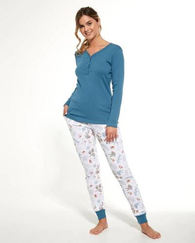 723/300 Lucy Piżama Damska Cornette -niebieski