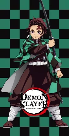 Дитячий пляжний рушник Demon Slayer Halantex