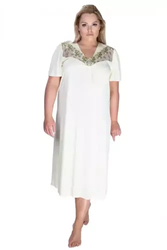 Жіноча нічна сорочка 86584 Diana Summer Mewa, - кремова