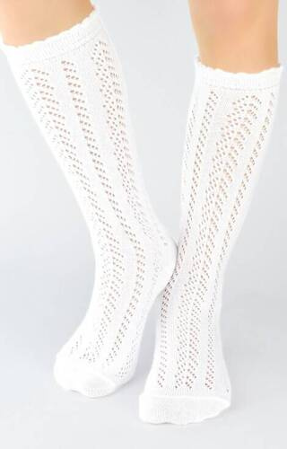 Ажурні підколінки для дівчинки SB114 Noviti, - білий