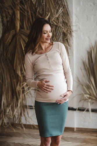 Кофта для вагітних і годуючих мам Milk&Love, - бежевий
