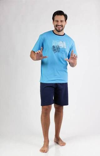 Піжама чоловіча 474 Regina, - бірюзовий