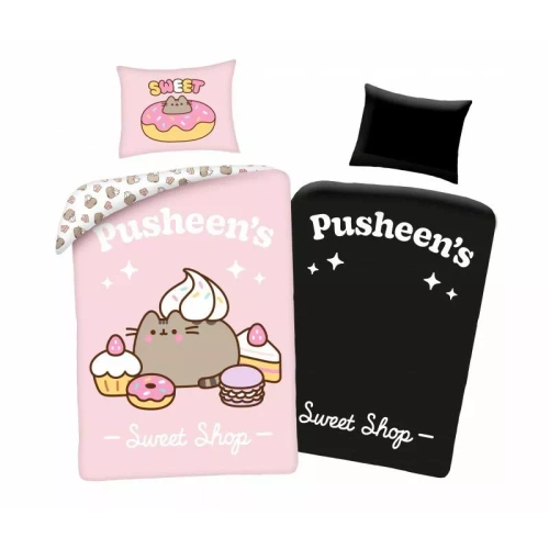 Halantex Світна постіль Pusheen рожевого кольору 140x200 + наволочка 70x90 H1