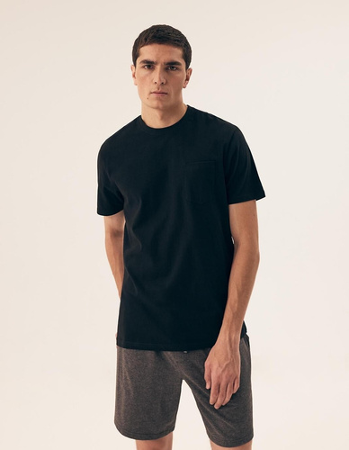 Чоловіча піжамa  43032 Mick Henderson, - чорний