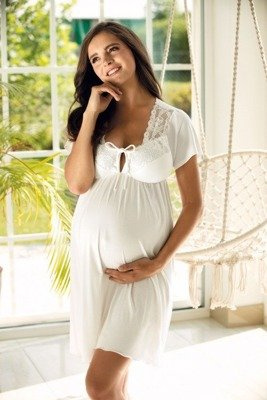 Нічна сорочка для вагітних та годування Lupoline 3012