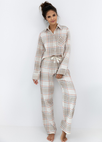 Жіноча піжама Adalyn Sensis – фланелева піжама у клітинку