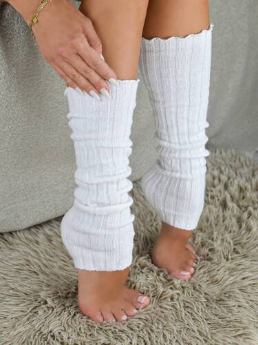 Гетри в рубчик SL001 Noviti - білий