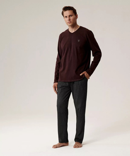 Піжама чоловіча NMP-389 Atlantic,-вино