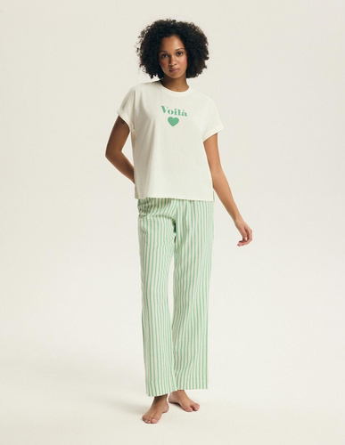 Піжама Henderson Darlan 43707 – бавовна, довгі штани, принт