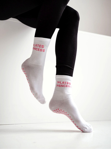 Шкарпетки Pilates Princess 1658-001 ABS Milena бавовняні white 1