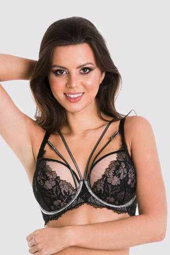 Бюстгальтер м'який soft 01108 Casino Mediolano, - чорний