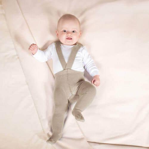 Бамбукові колготки на підтяжках 141608 Nicol - бежевий