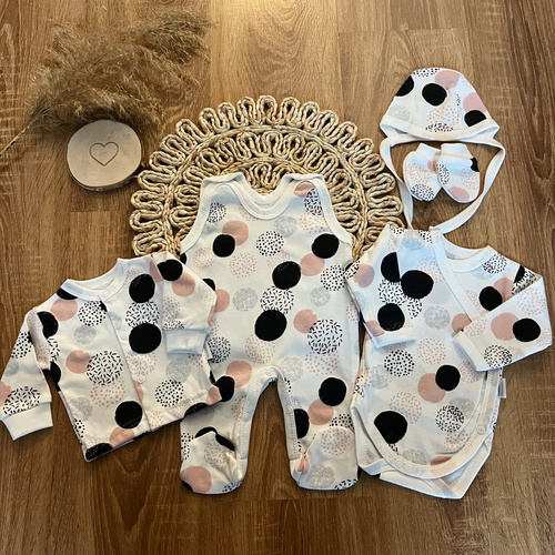 Комплект одягу для новонароджених WP431 "Kulki" Mamatti