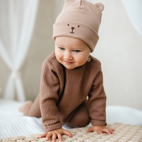 Светрик для хлопчика Eevi Beary Cool  – Бежевий, м’який і теплий