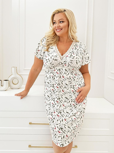 Нічна сорочка Melisa Donna – віскоза, V-подібний виріз