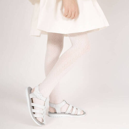 Дитячі жакардові колготки 141805 W3 Nicol - кремовий