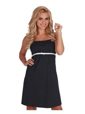 Жіноча нічна сорочка 918 Kropki  Forex - темно-синій