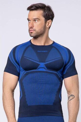Футболка термоактивна чоловіча Confidence Spaio, - black/royal blue